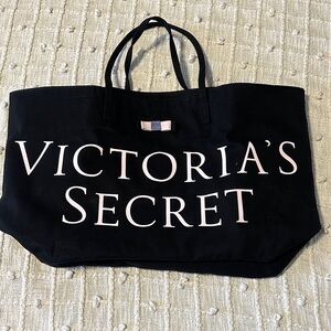 Victoria's Secret Black and Pink Tote